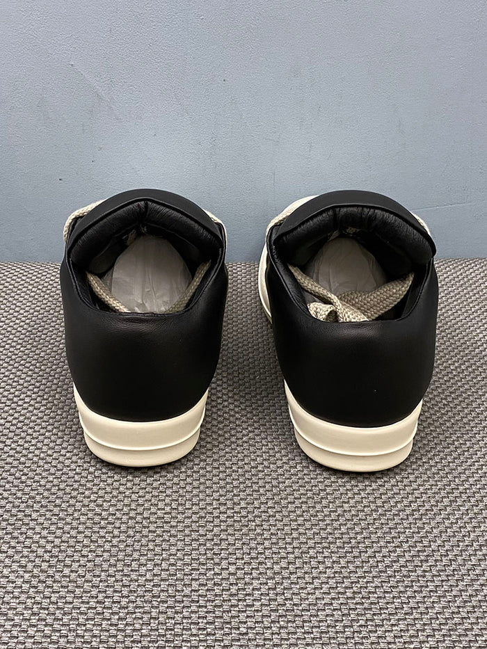 Custom-made Rick Owen Leather Platform Bread Sneakers BAPESTALOW Padded Shoes Inflatable