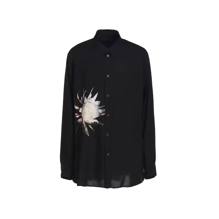 Donclickin Yohji Yamamoto Floral Print βQueen of the Nightβ Shirt Long Sleeve