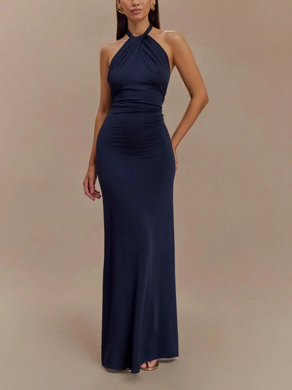 Lagoon Glow Halter Maxi Dress&nbsp