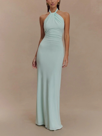 Lagoon Glow Halter Maxi Dress&nbsp