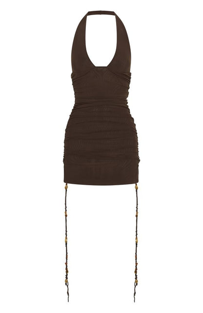 Hearts Desire Mini Dress Chocolate
