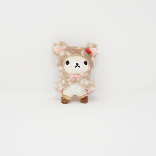 2013 Korilakkuma Fawn Plush Keychain - Rilakkuma Happy Natural Time San-X