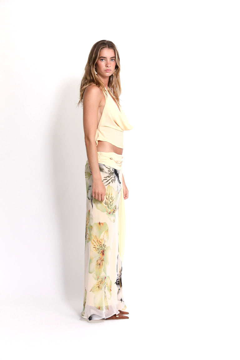 Seren - Cowl Top and Maxi Skirt Set
