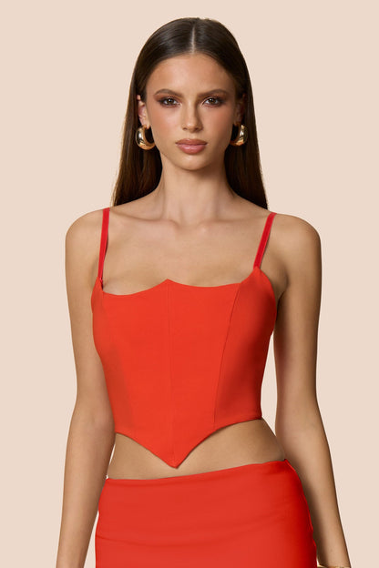 Nookie Aaliyah Crop Top - Tangerine