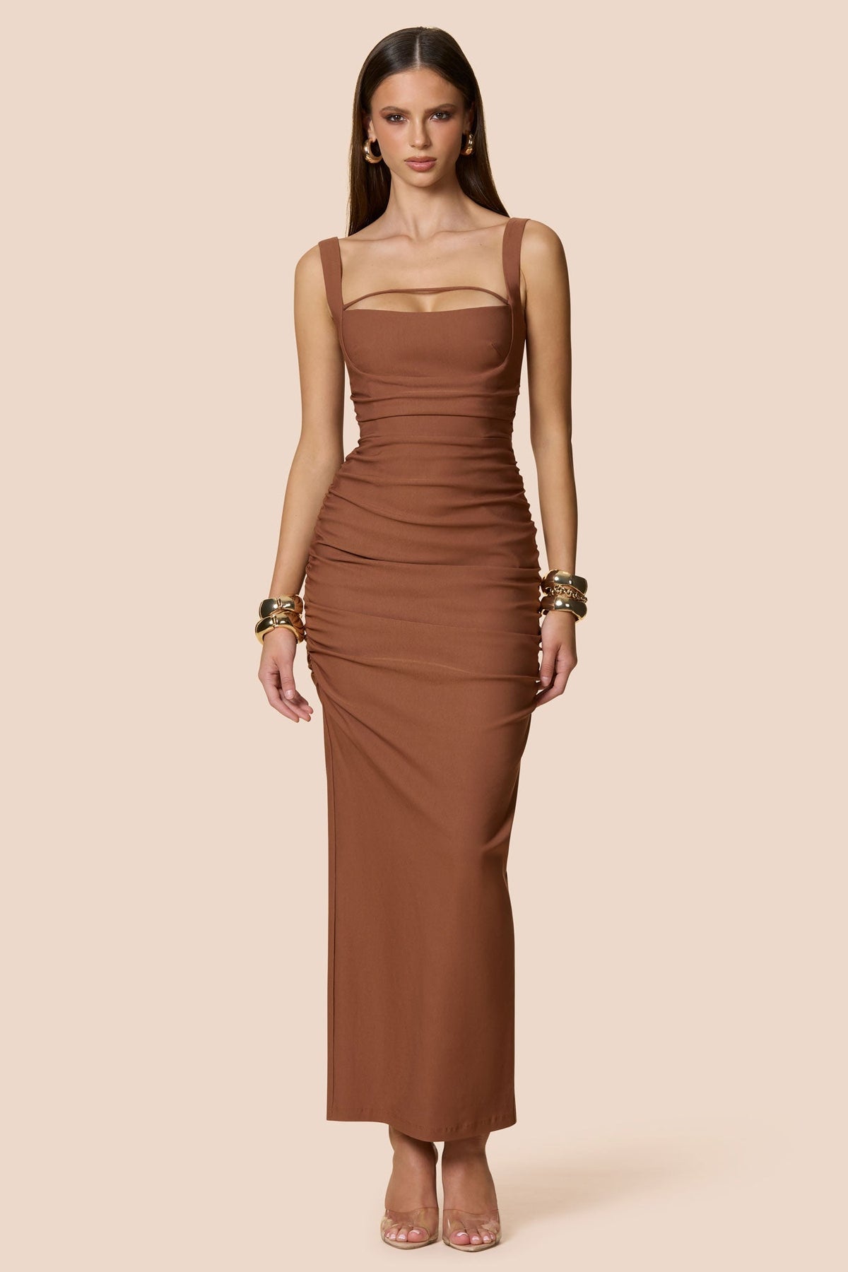 Nookie Eva Maxi Dress - Caramel