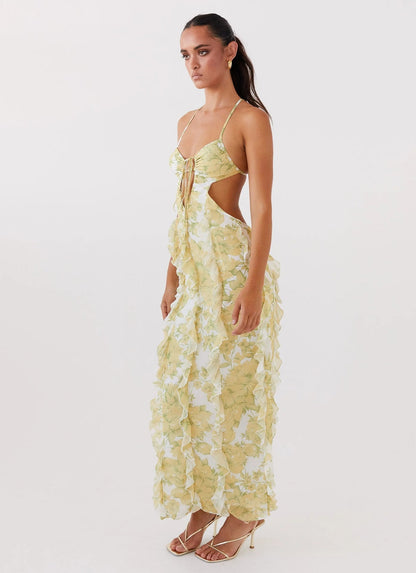 Livette - Sunset Ruffle Maxi Dress