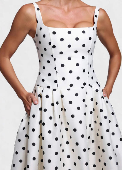Livette - Polka Dot Midi Dress