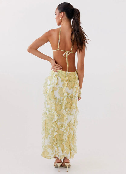 Livette - Sunset Ruffle Maxi Dress