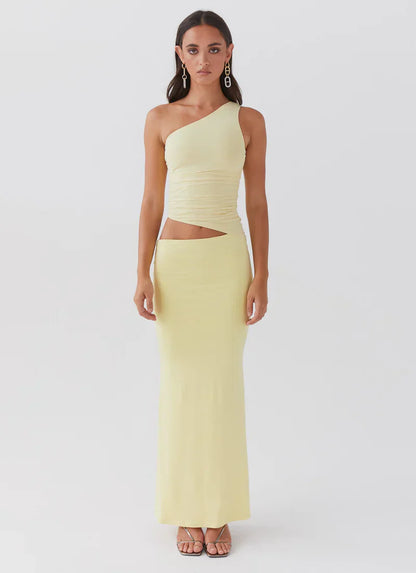 Mia Asymmetrical Long Dress