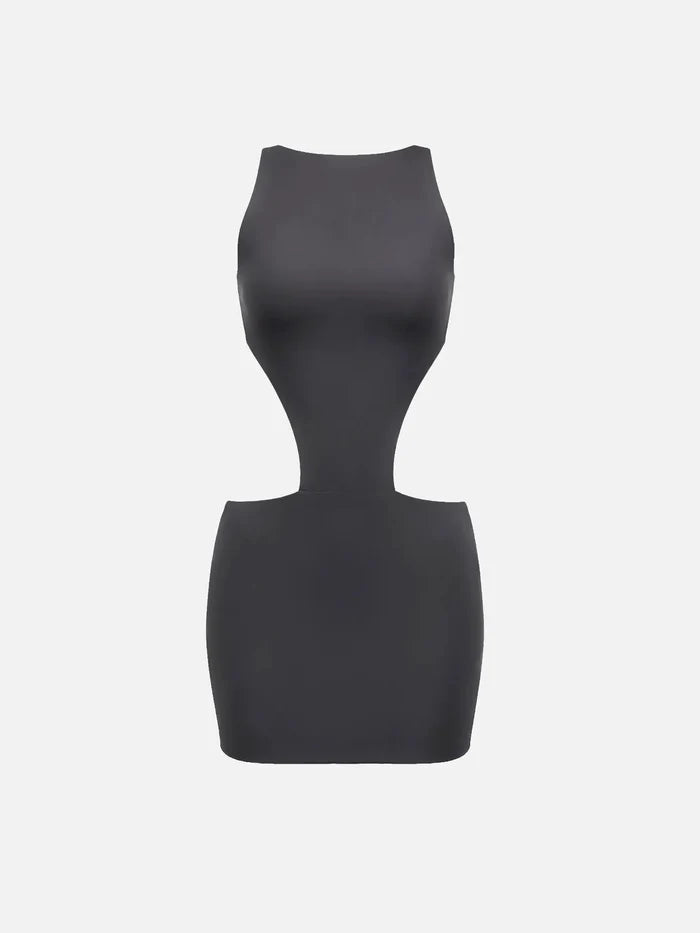 SLOWBURN Ash Dress – siyah, önden görünüm