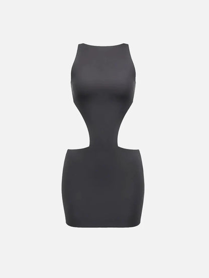 SLOWBURN Ash Dress – siyah, önden görünüm