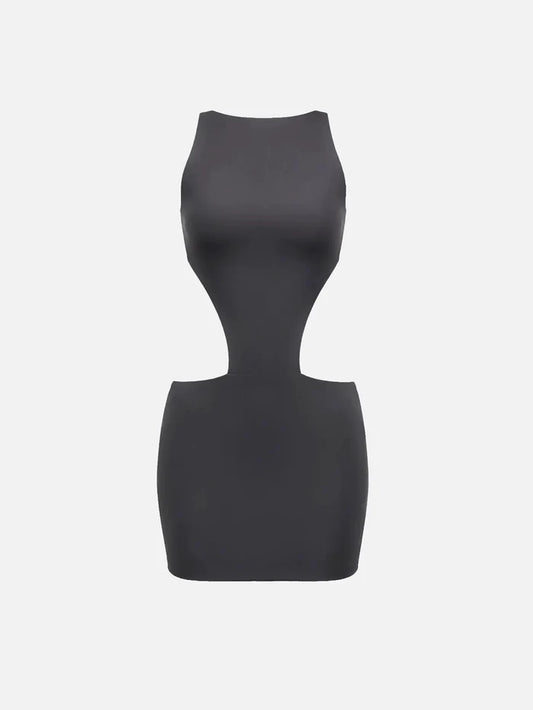 SLOWBURN Ash Dress – siyah, önden görünüm
