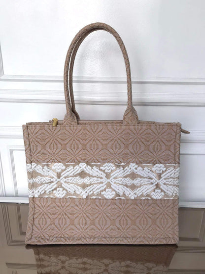Beige Tote Bag