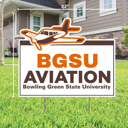 BGSU Aviation Yard Sign