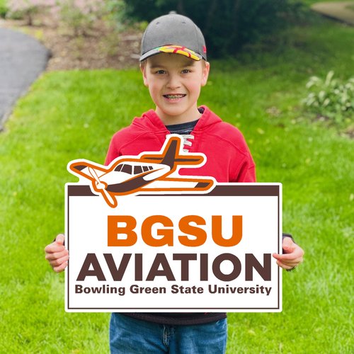 BGSU Aviation Yard Sign