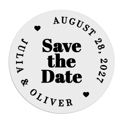Bold Save the Date Stickers - XOXOKristen