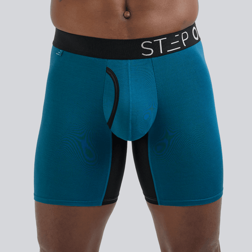 Boxer Brief Fly - Lyons Blue - Bamboo Underwear