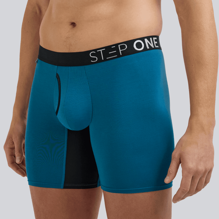 Boxer Brief Fly - Lyons Blue - Bamboo Underwear