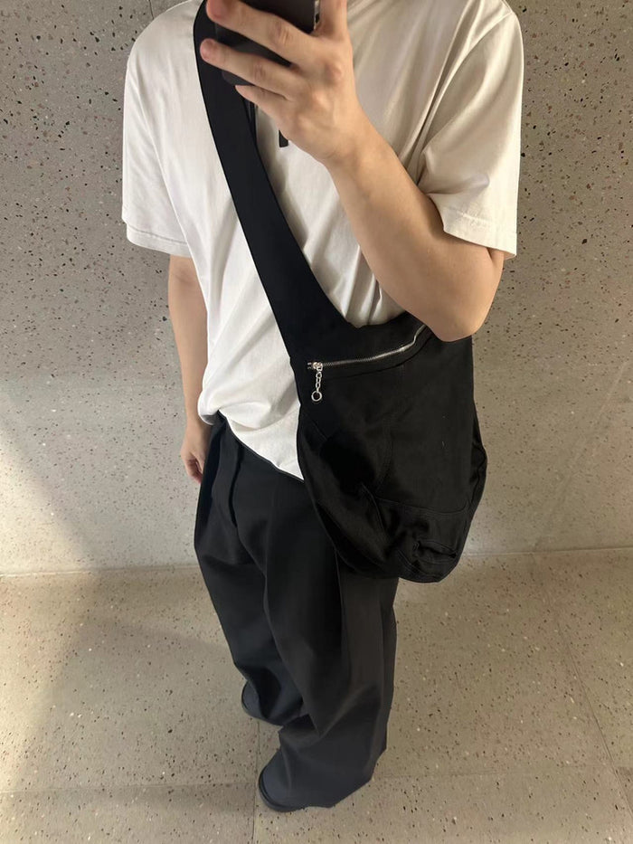 donclick Kiko Kostadinov 24SS Crossbody Bag – New Canvas Zip Shoulder Bag Unisex