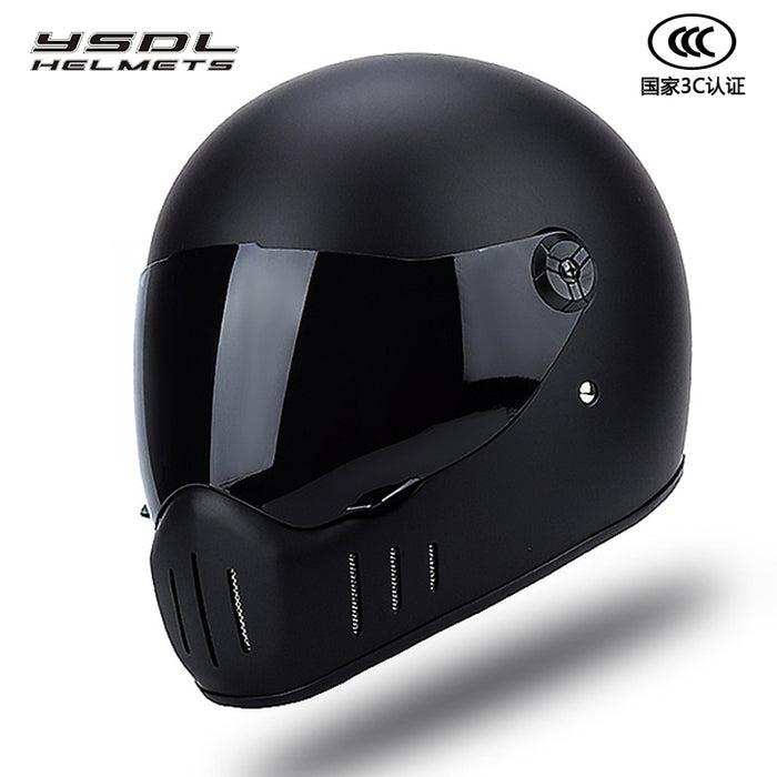 Full Coverage Retro Motorcycle Helmet Cruiser Bike Full-Face All-Season Racing - Size avaliable S ~ XXXL Order