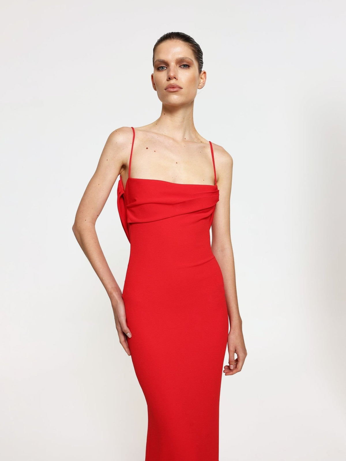 Havilland Gown - Cherry Red