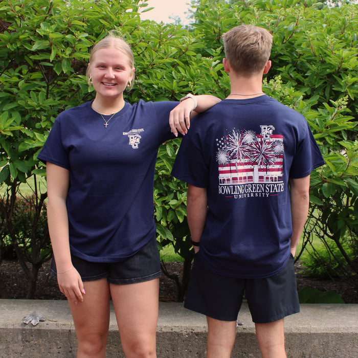 Image One BGSU Star Spangled Fireworks Tee