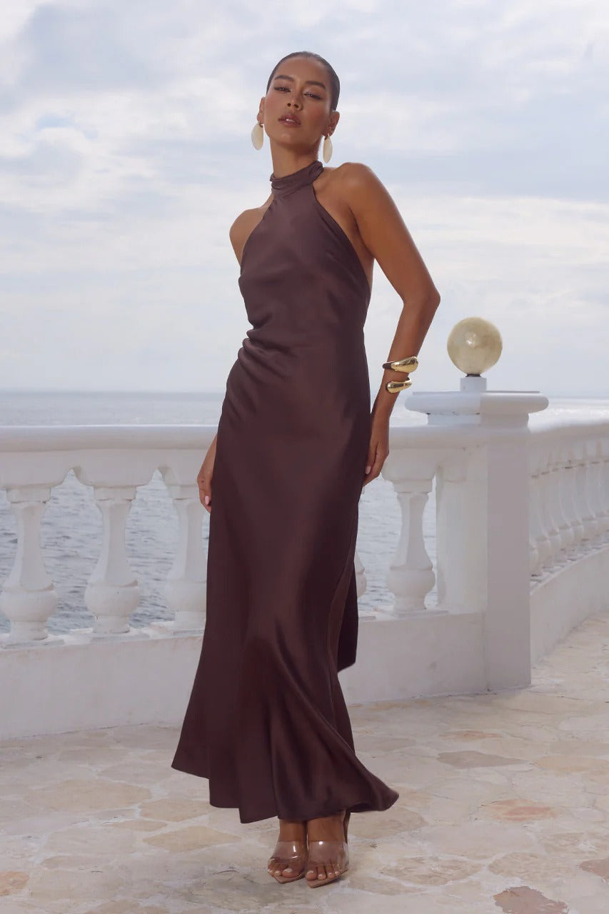 Arabelle Maxi Dress - Bitter Chocolate