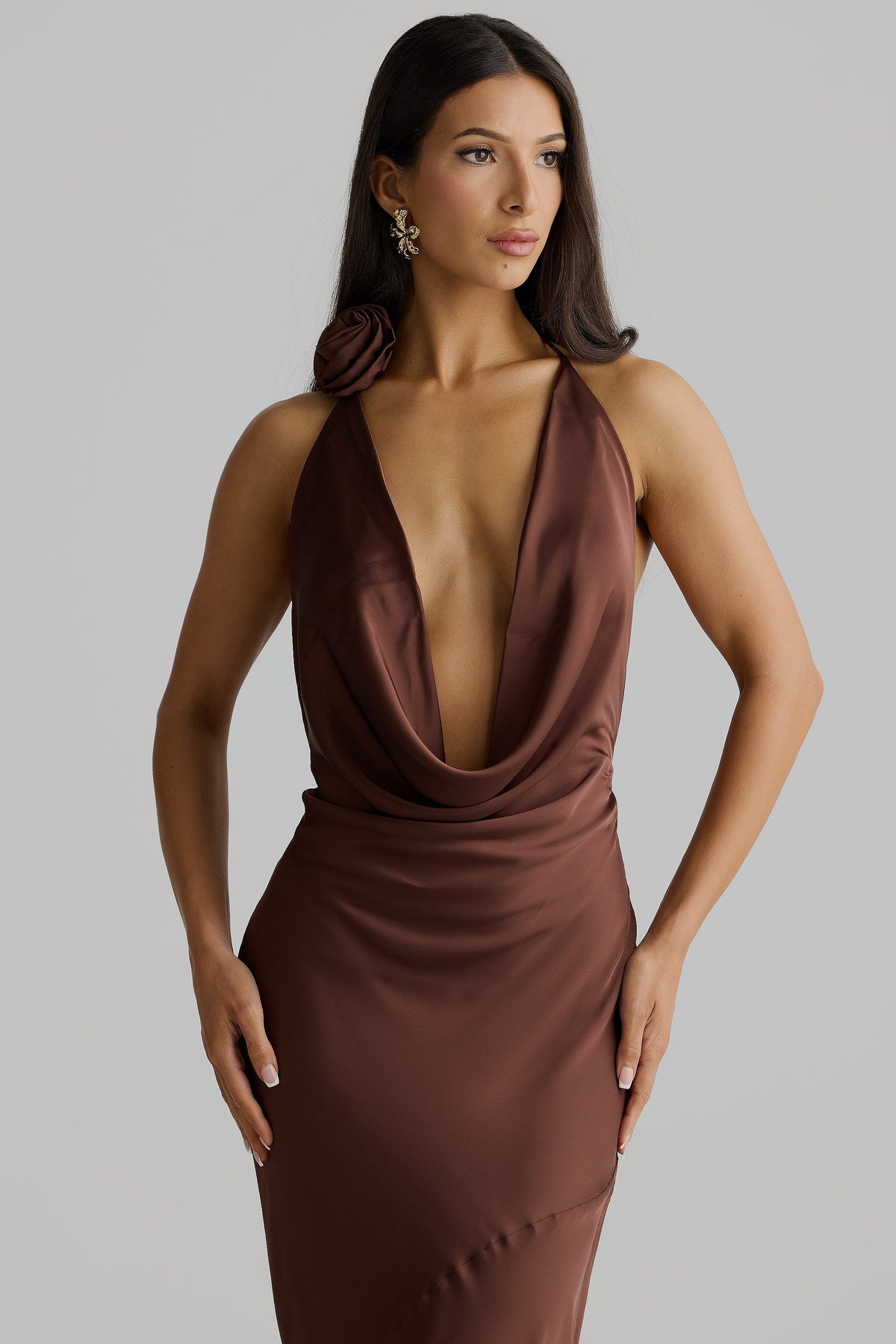 Josefina Dress - Espresso Brown