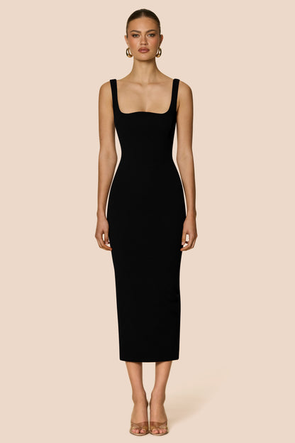 Nookie Elle Midi Dress - Black