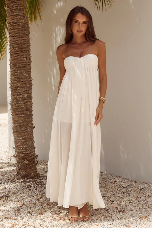 Jaiyah Maxi Dress - Pearl