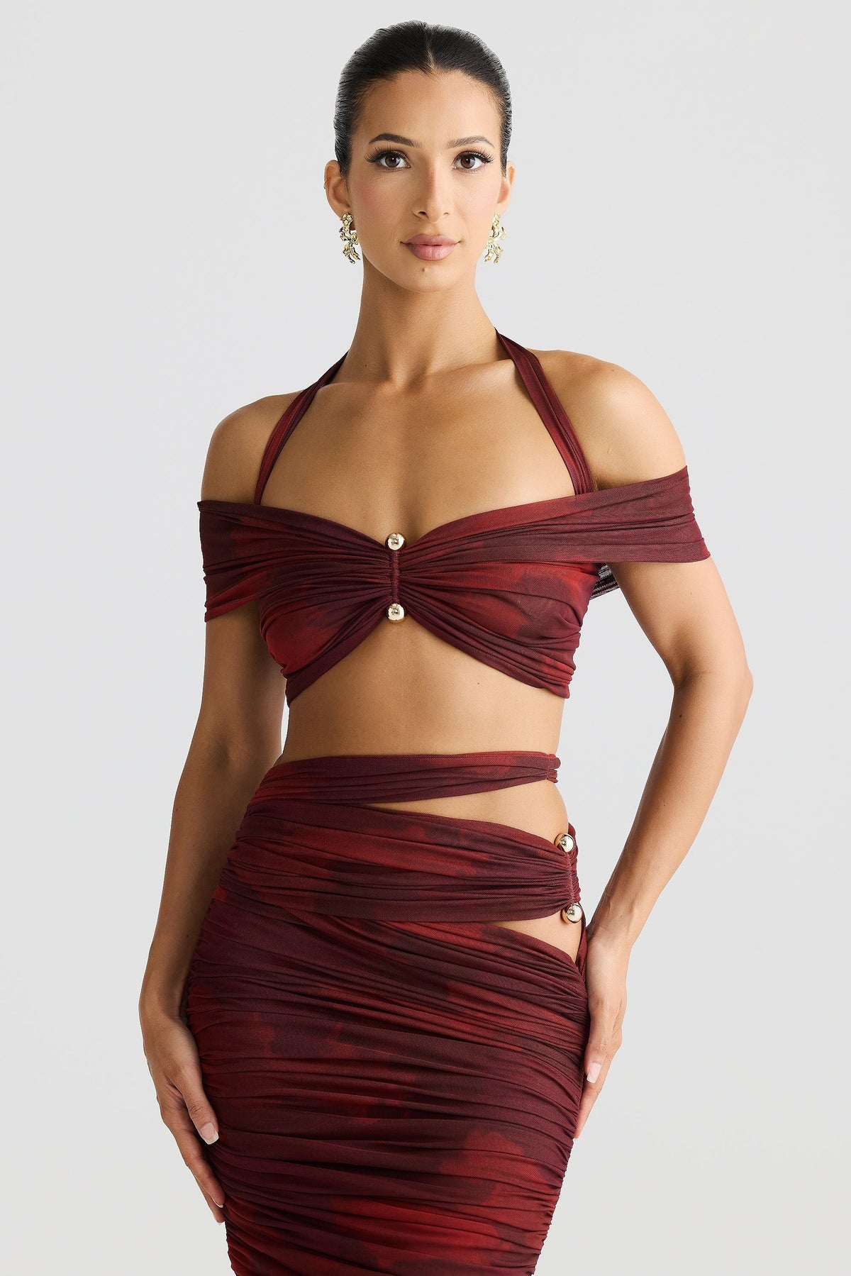Ella Crop - Marble Print