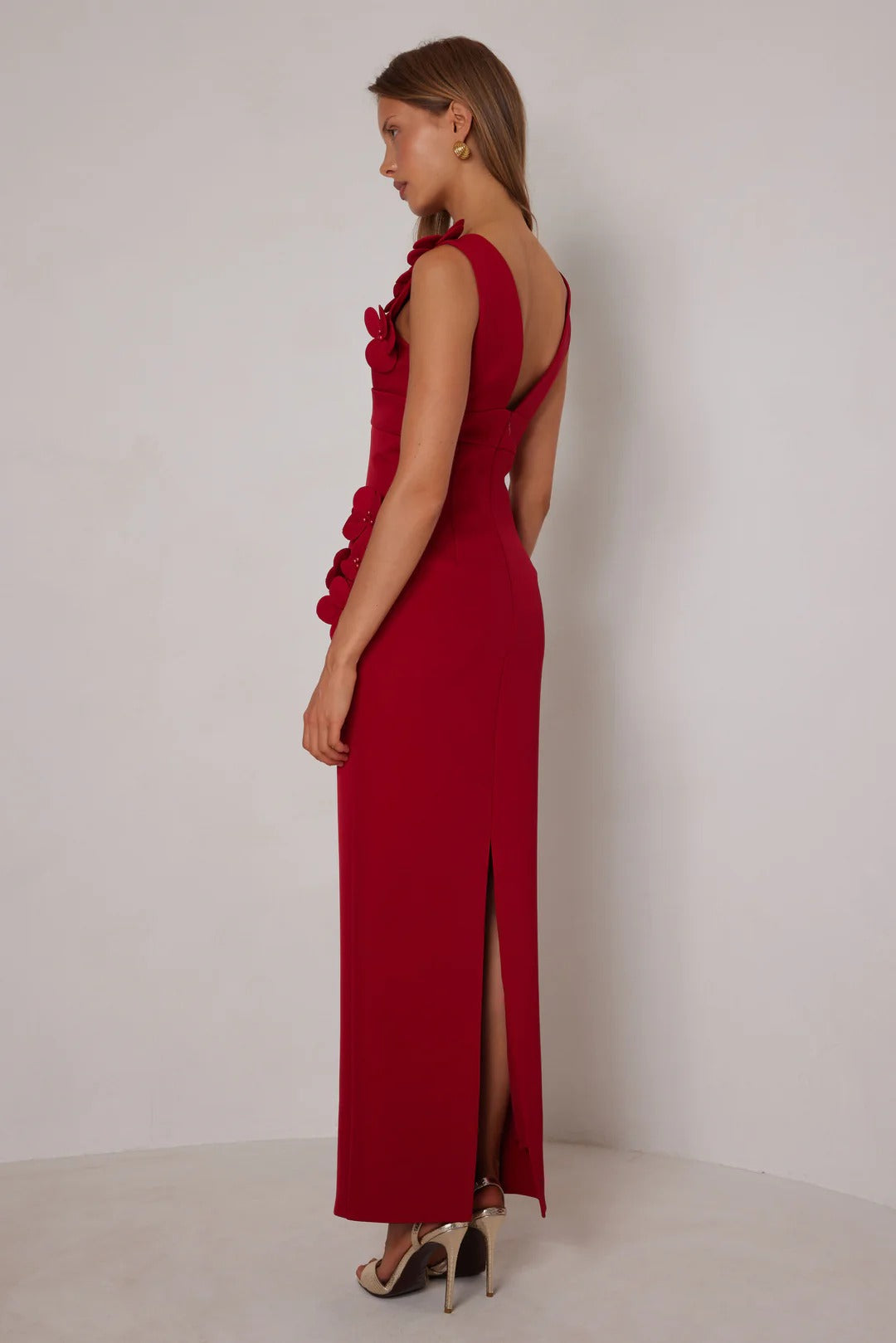 Alyana Dress - Crimson
