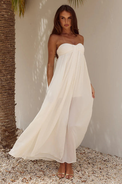 Jaiyah Maxi Dress - Pearl