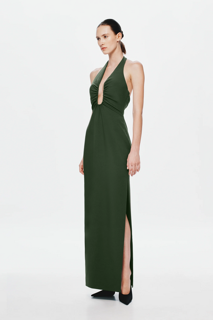 Misha Alusia Maxi Dress - Moss