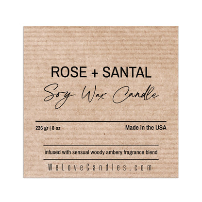 Kraft Candle Stickers