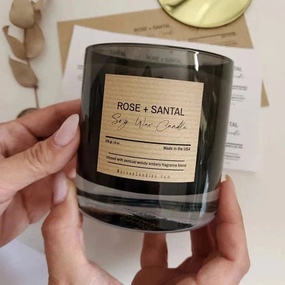 Square Custom Candle Label - XOXOKristen