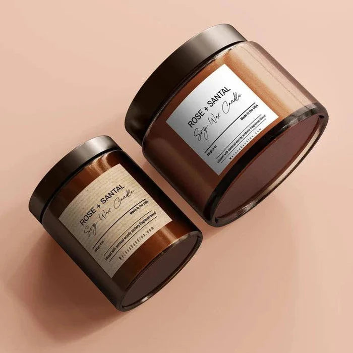 Square Custom Candle Label - XOXOKristen