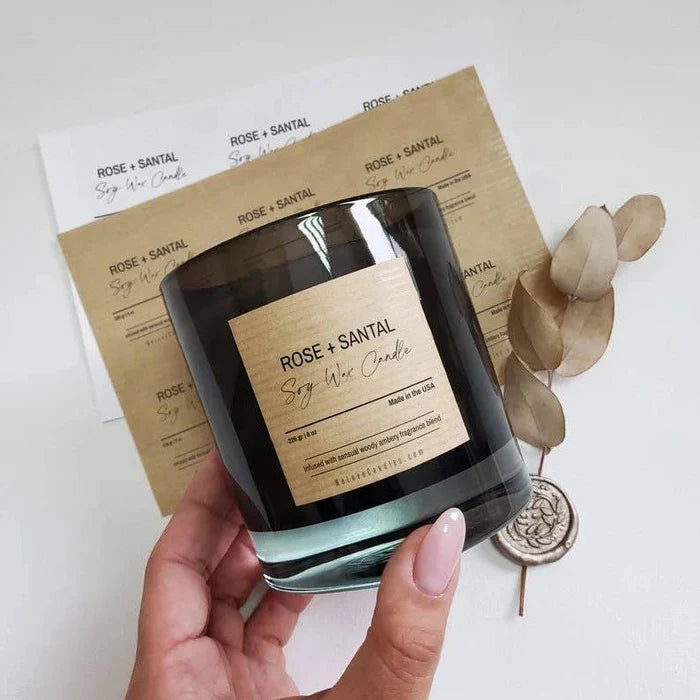 Square Custom Candle Label - XOXOKristen
