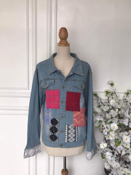 (l) - Denim Patch Jacket