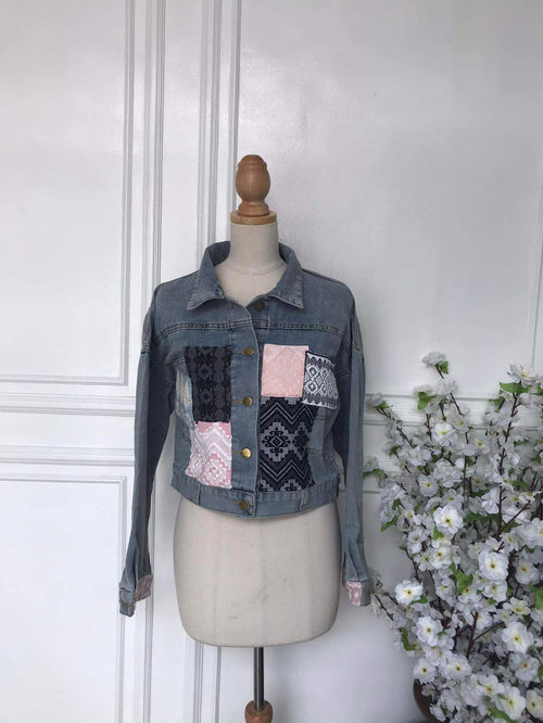 (l) - Denim Patch Jacket