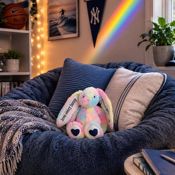Comfort Gift for Tweens & Teens | Personalized Choose Kindness Stuffy | Love Every Bunny Plush | Encouragement Gift Salt and Sparkle