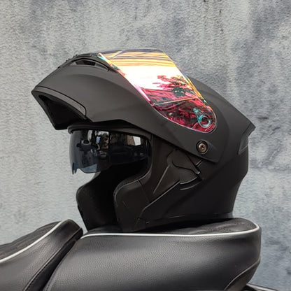 Mecha / 3C DOT Full Face Dual Visors Unisex /Bluetooth Motorcycle Helmet