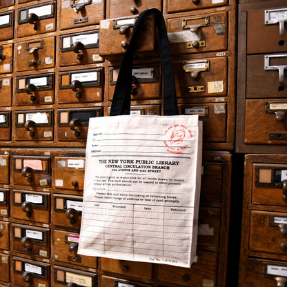 NYPL Library Card Tote Bag - The New York Public Library Shop