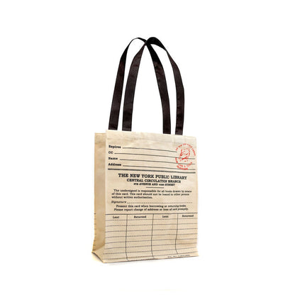 NYPL Library Card Tote Bag - The New York Public Library Shop