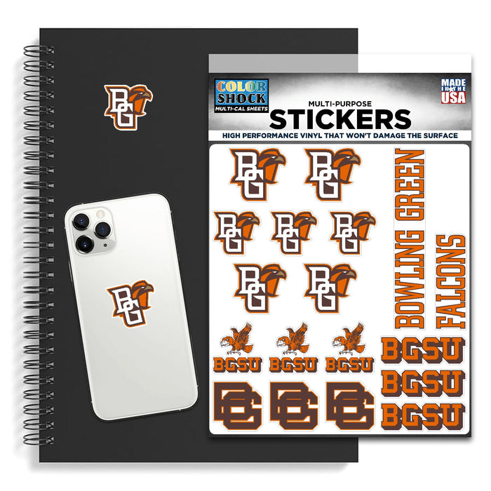 Multi-Design BGSU Sticker Sheet