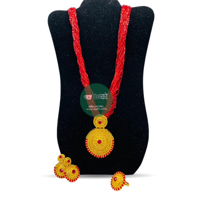 Gold-Plated Potey Necklace
