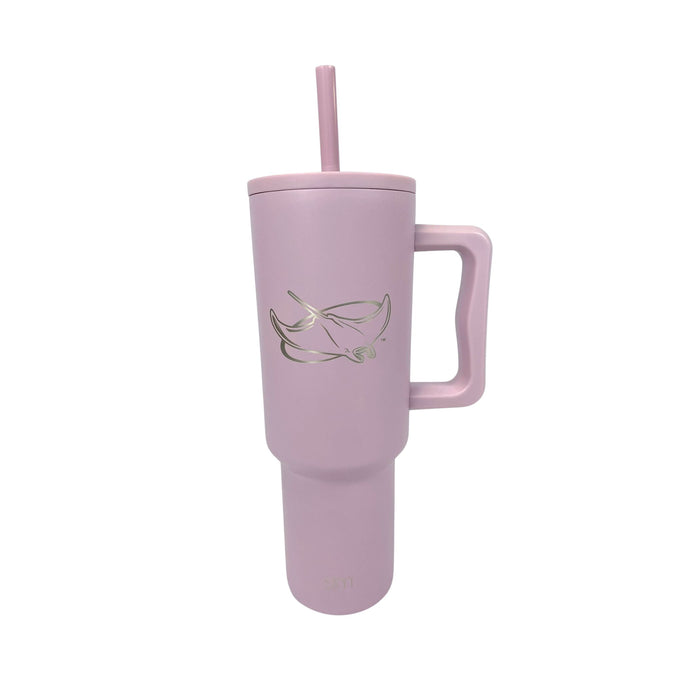 Rays Alt Simple Modern Pink 40oz Wordmark Tumbler with Handle