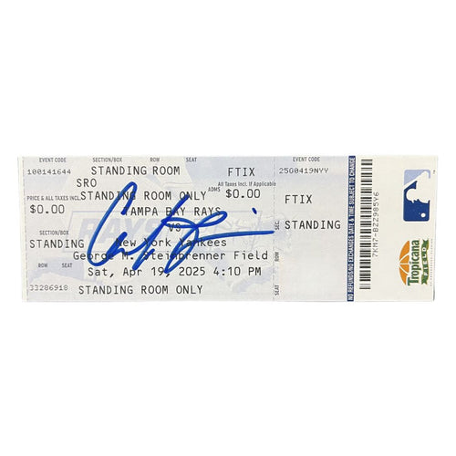 Rays Chandler Simpson Autographed MLB Debut Game Ticket