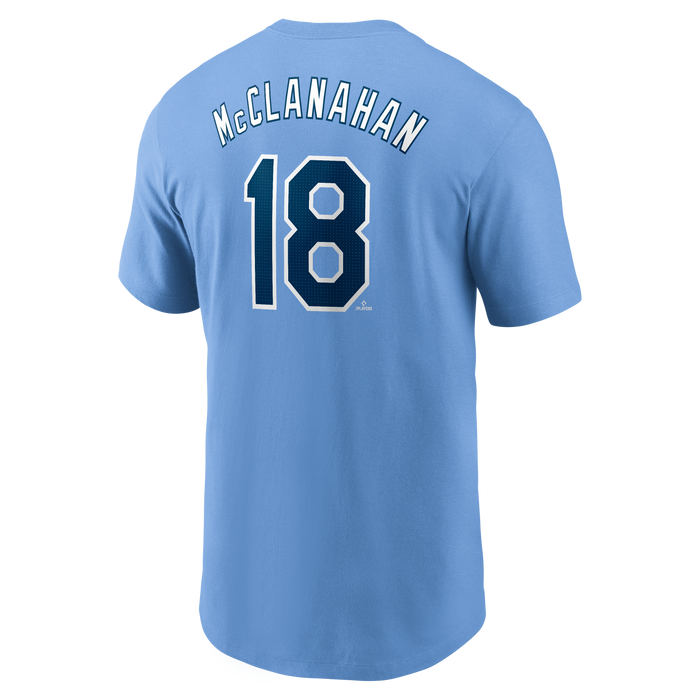 Rays Nike Columbia Blue Shane McClanahan Player Tee