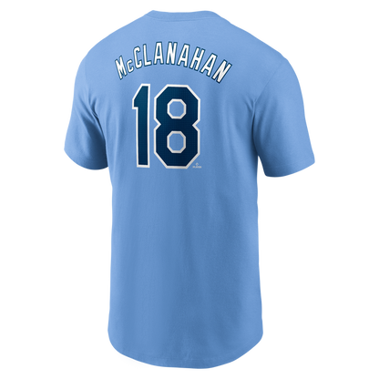 Rays Nike Columbia Blue Shane McClanahan Player Tee